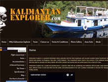 Tablet Screenshot of kalimantanexplorer.com